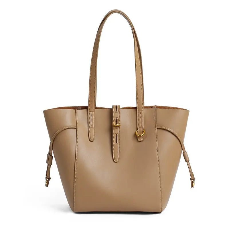 Retro Genuine Leather Portable Shoulder Bag - ZMNS213344404DW