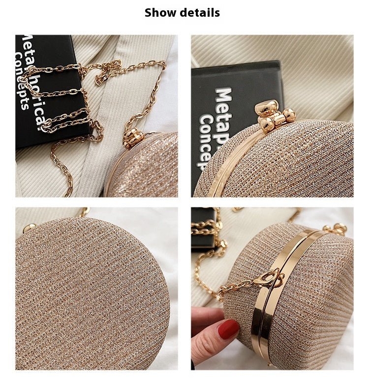 Rhinestone - encrusted Chain Messenger Bag - ZMNS202620502BY