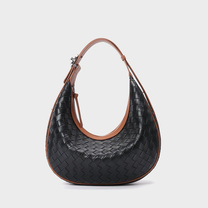 Design Niche Genuine Leather Woven Bag - ZMYD203716304DW
