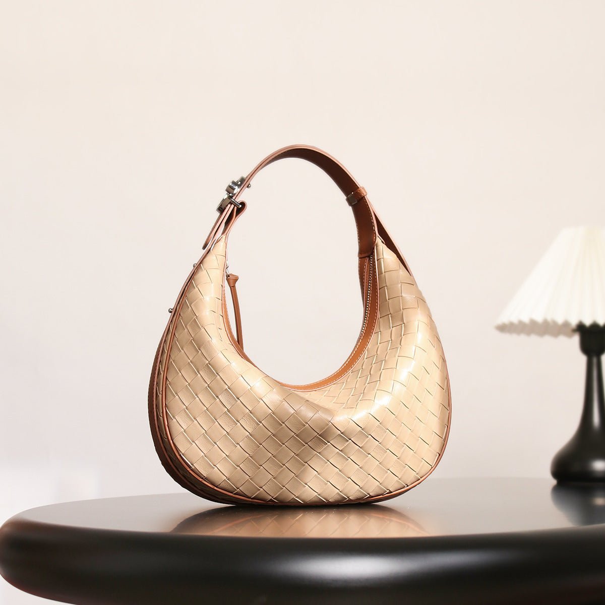 Design Niche Genuine Leather Woven Bag - ZMYD203716301AZ