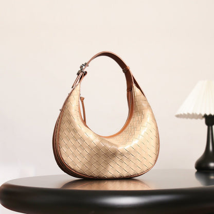 Design Niche Genuine Leather Woven Bag - ZMYD203716301AZ