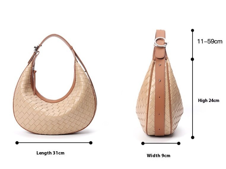 Design Niche Genuine Leather Woven Bag - ZMYD203716303CX