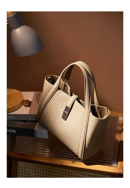 Korean - style Large - capacity Leather Handbag - ZMNS204550701AZ