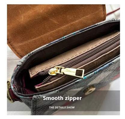 Textured Stitching Chain Small Square Bag - ZMNS204481001AZ