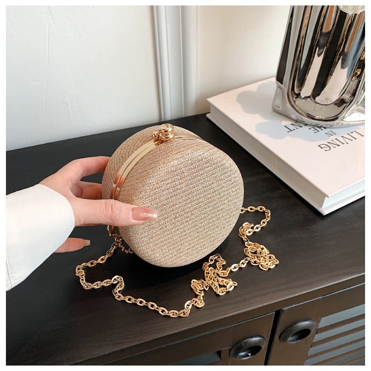 Rhinestone - encrusted Chain Messenger Bag - ZMNS202620502BY