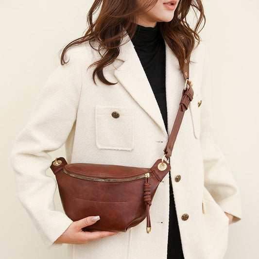 Graceful Simple Casual Crossbody Bag - ZMNS197841204DW